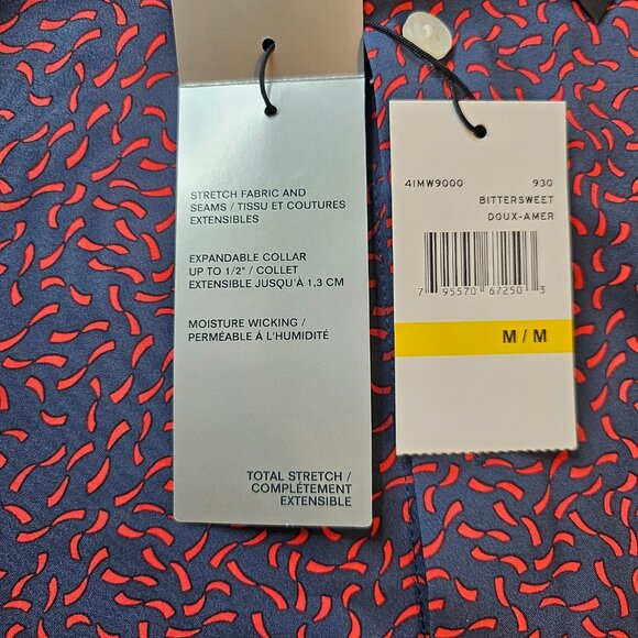 Perry Ellis Men's Slim Stretch Short Sleeve Shirt - Size M - Picture 6 of 8